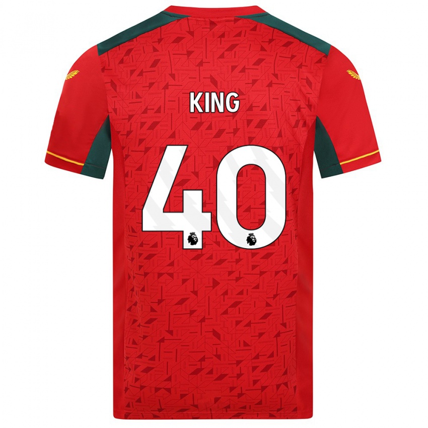 Enfant Maillot Tom King #40 Rouge Tenues Extérieur 2023/24 T-Shirt Belgique