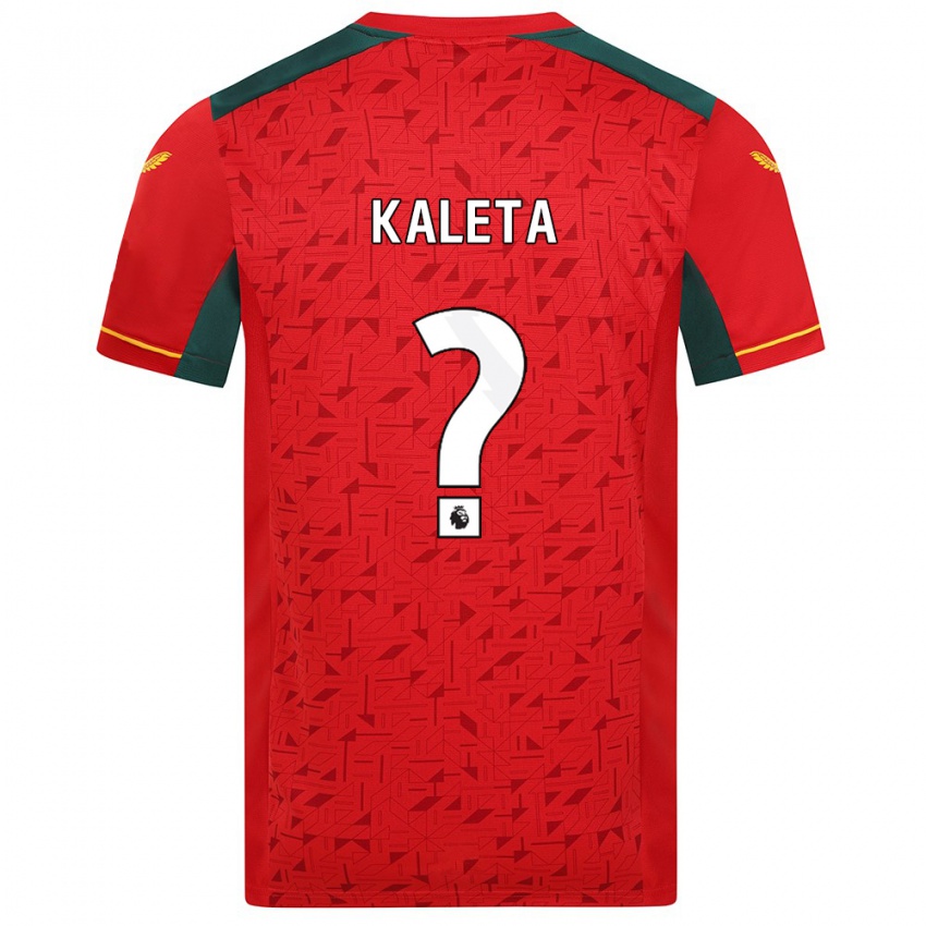 Kinder Marvin Kaleta #0 Rot Auswärtstrikot Trikot 2023/24 T-Shirt Belgien