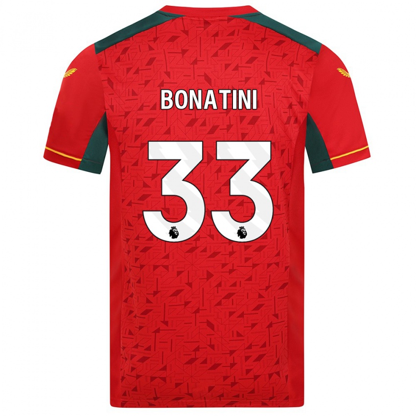 Enfant Maillot Leo Bonatini #33 Rouge Tenues Extérieur 2023/24 T-Shirt Belgique