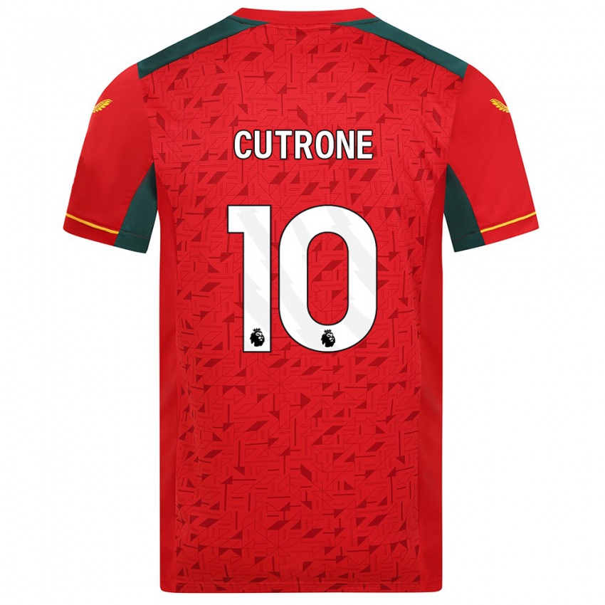 Enfant Maillot Patrick Cutrone #10 Rouge Tenues Extérieur 2023/24 T-Shirt Belgique