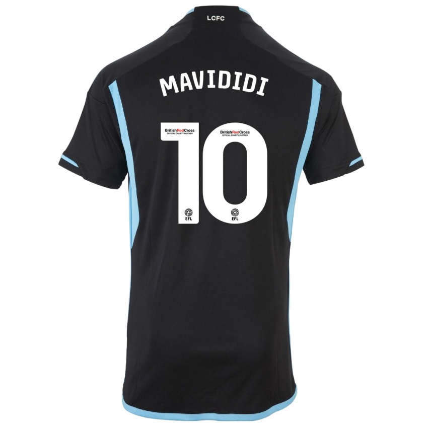 Kinderen Stephy Mavididi #10 Zwart Uitshirt Uittenue 2023/24 T-Shirt België