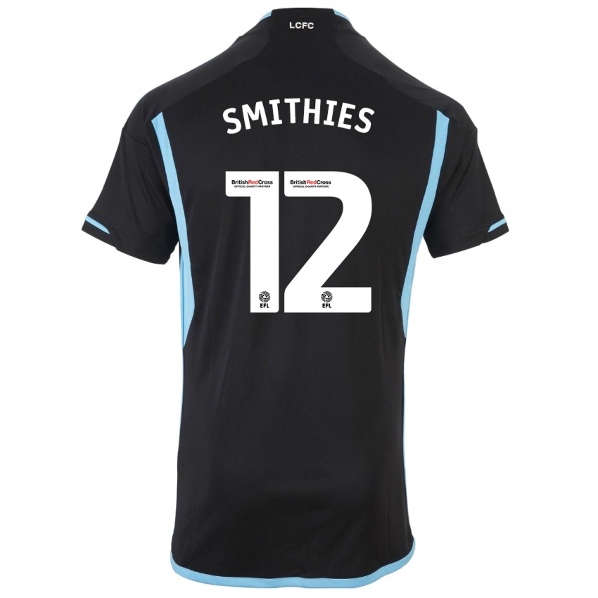 Kinder Alex Smithies #12 Schwarz Auswärtstrikot Trikot 2023/24 T-Shirt Belgien