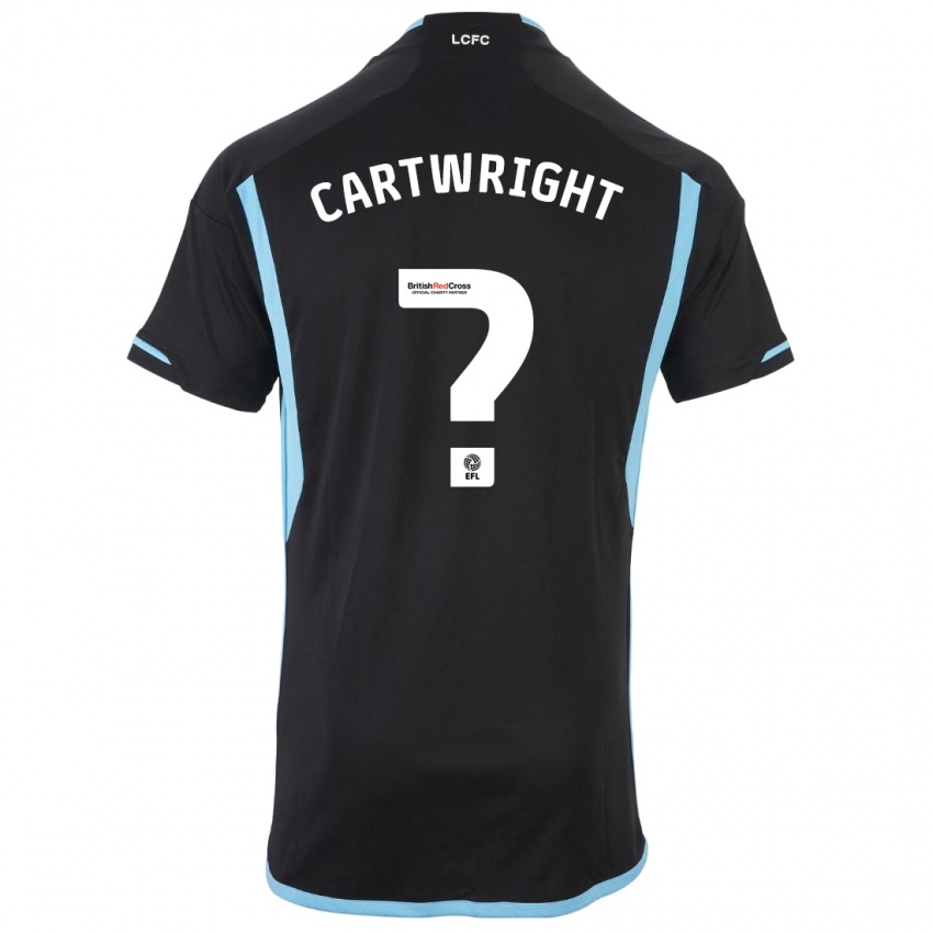 Kinderen Henry Cartwright #0 Zwart Uitshirt Uittenue 2023/24 T-Shirt België