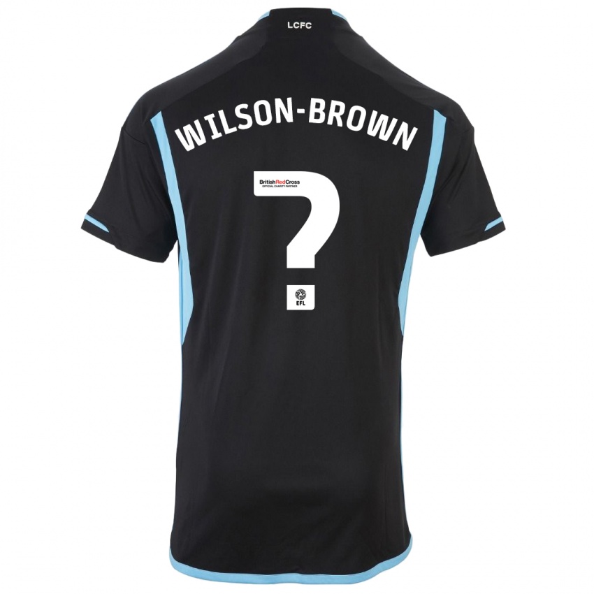 Kinder Thomas Wilson-Brown #0 Schwarz Auswärtstrikot Trikot 2023/24 T-Shirt Belgien