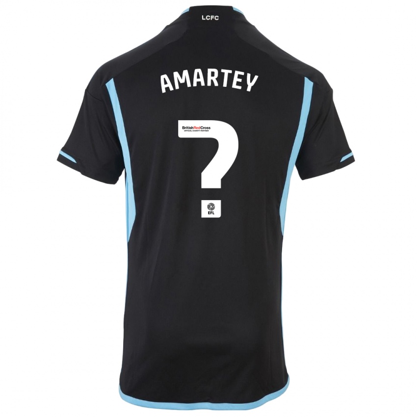 Kinder Bobby Amartey #0 Schwarz Auswärtstrikot Trikot 2023/24 T-Shirt Belgien