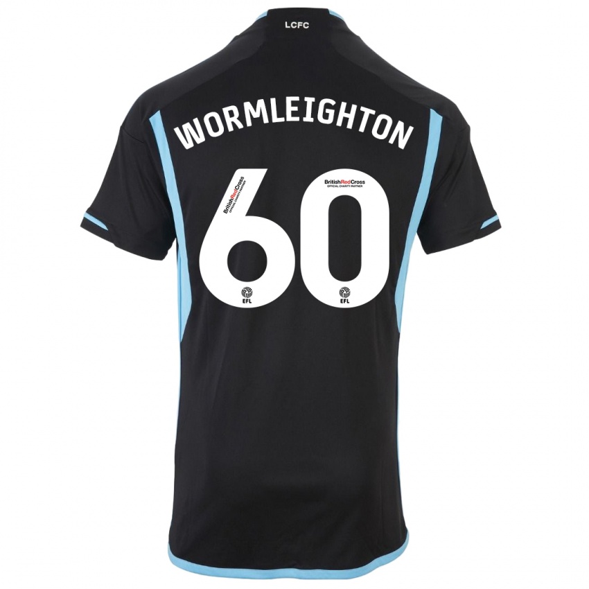 Kinderen Joe Wormleighton #60 Zwart Uitshirt Uittenue 2023/24 T-Shirt België