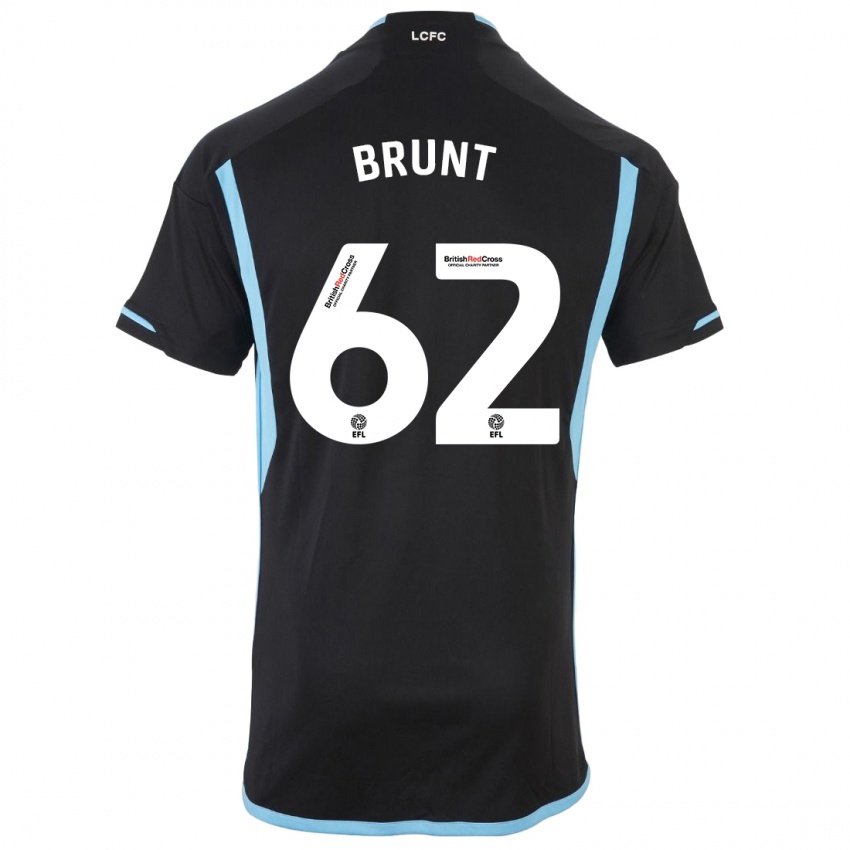 Kinder Lewis Brunt #62 Schwarz Auswärtstrikot Trikot 2023/24 T-Shirt Belgien