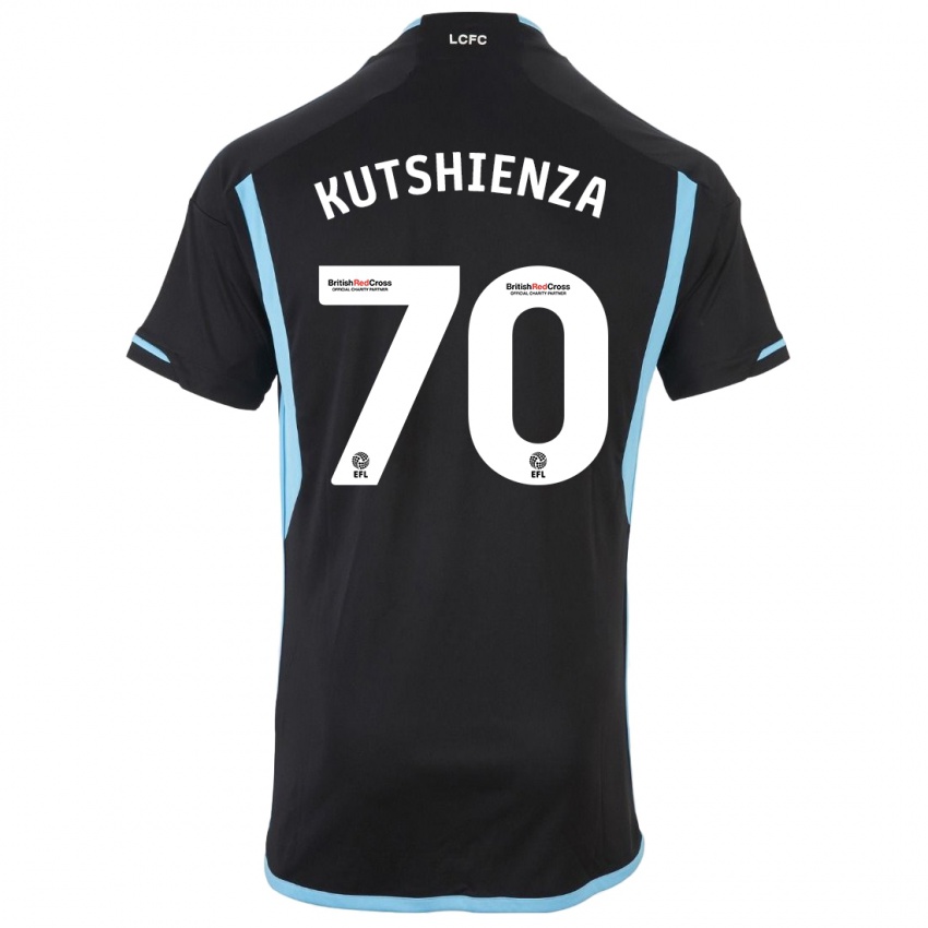 Kinder Jesper Kutshienza #70 Schwarz Auswärtstrikot Trikot 2023/24 T-Shirt Belgien