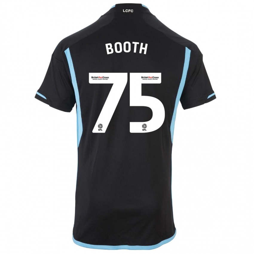Kinder Zach Booth #75 Schwarz Auswärtstrikot Trikot 2023/24 T-Shirt Belgien