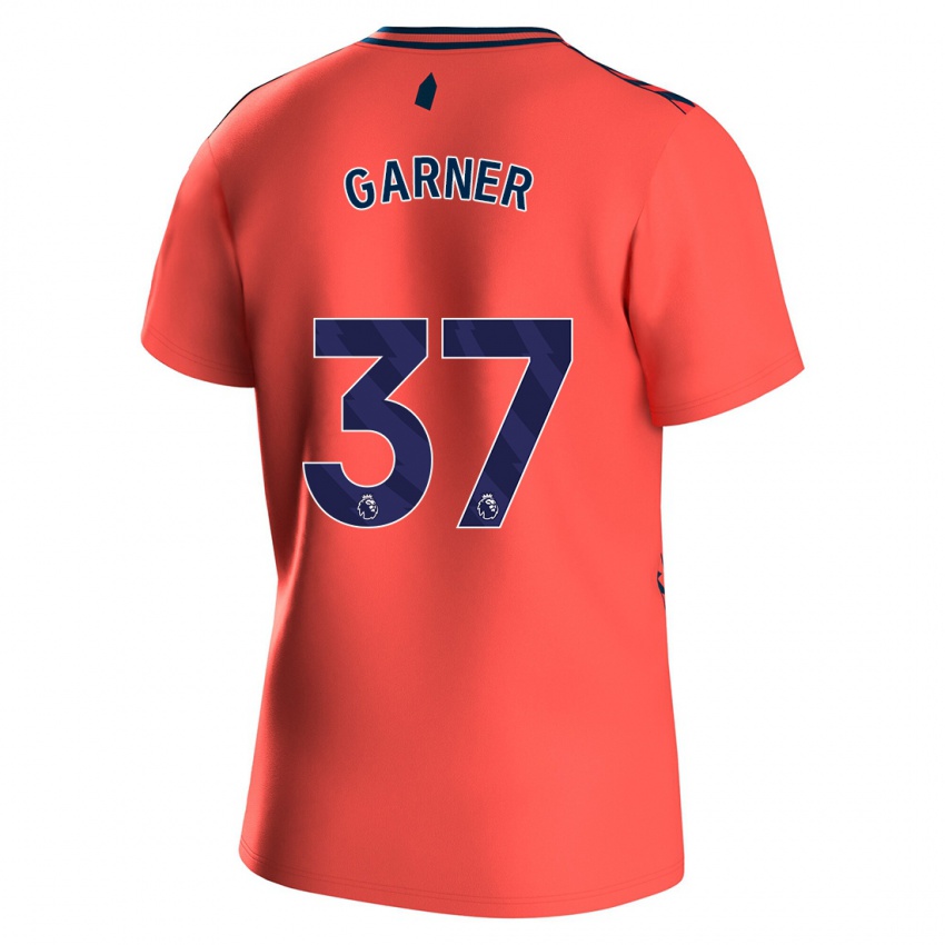 Kinder James Garner #37 Koralle Auswärtstrikot Trikot 2023/24 T-Shirt Belgien