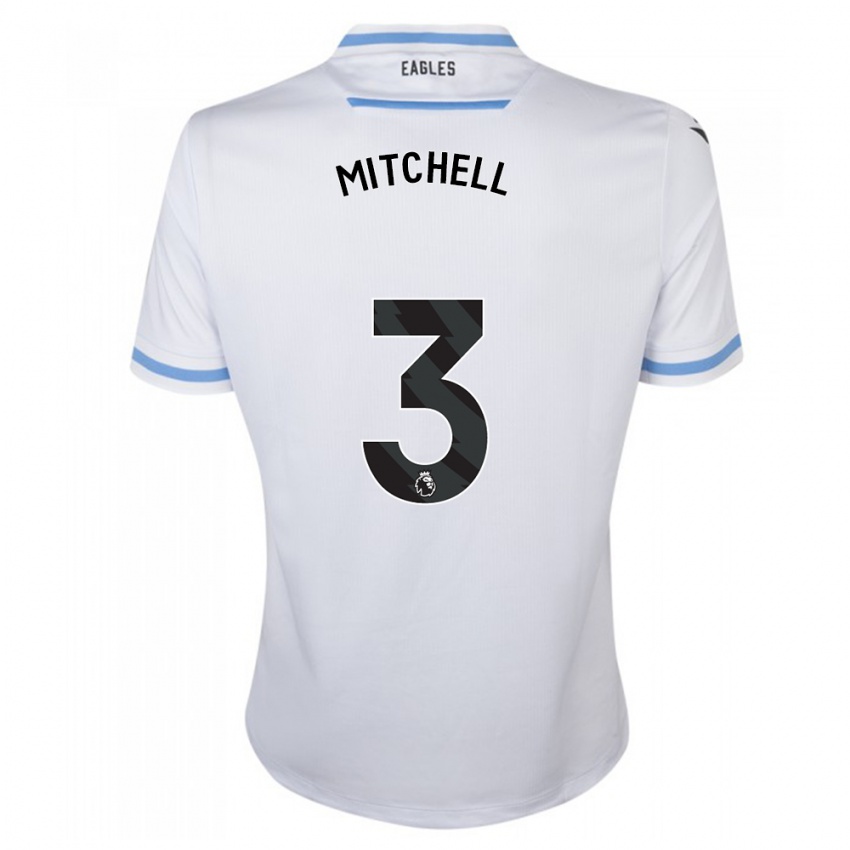 Kinder Tyrick Mitchell #3 Weiß Auswärtstrikot Trikot 2023/24 T-Shirt Belgien