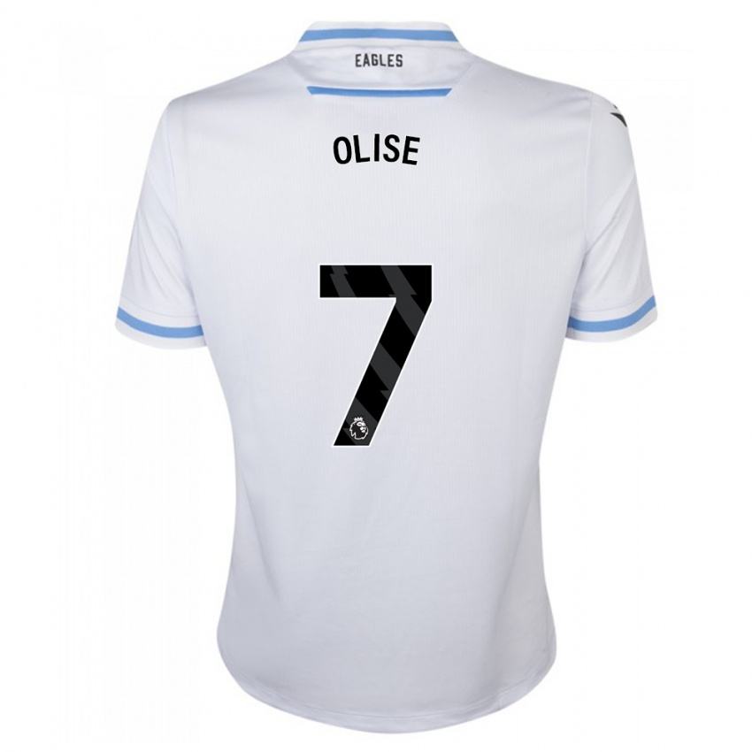 Enfant Maillot Michael Olise #7 Blanc Tenues Extérieur 2023/24 T-Shirt Belgique