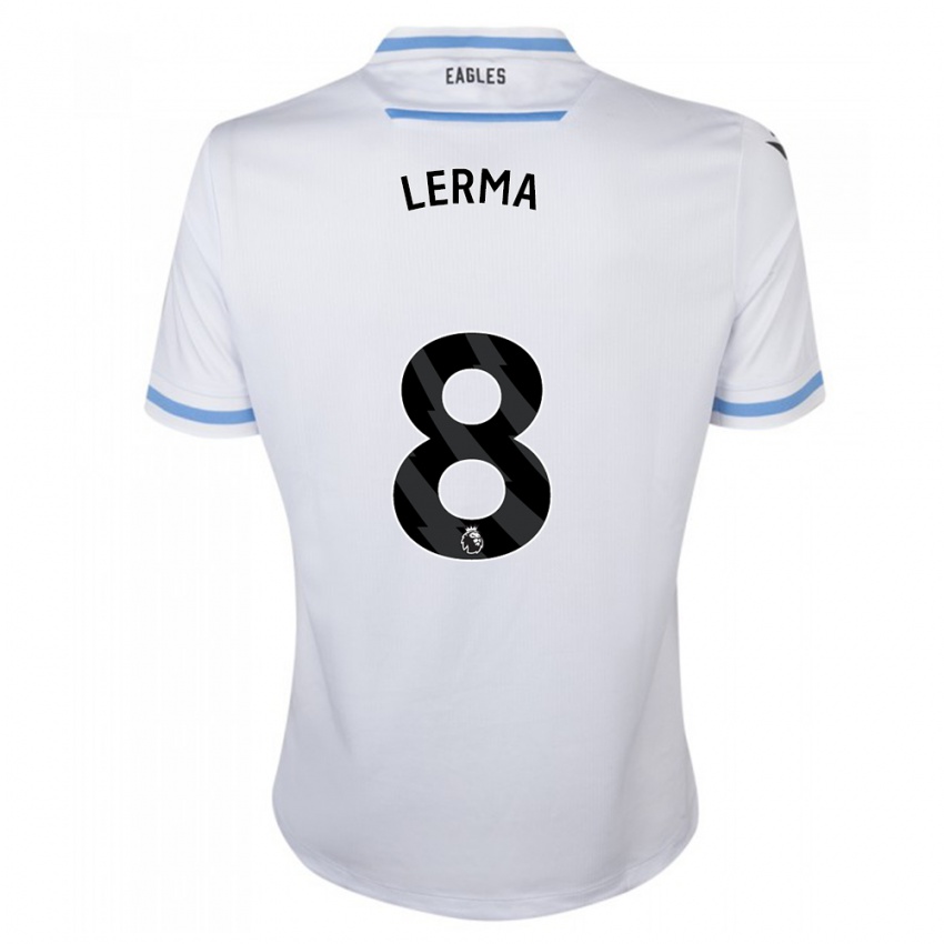 Enfant Maillot Jefferson Lerma #8 Blanc Tenues Extérieur 2023/24 T-Shirt Belgique