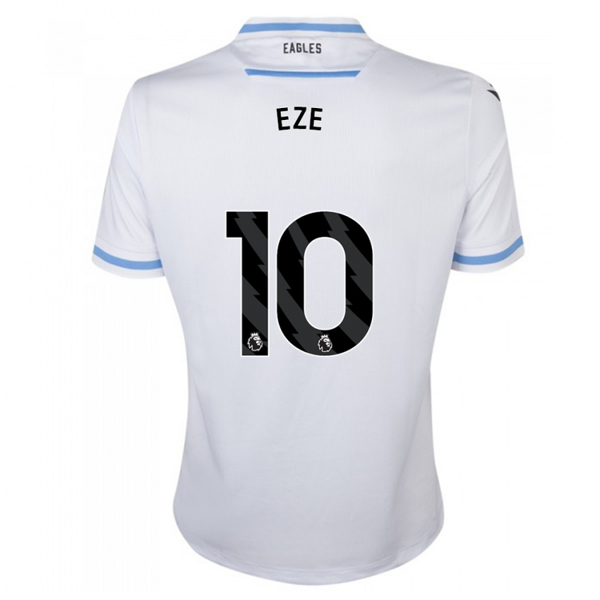 Enfant Maillot Eberechi Eze #10 Blanc Tenues Extérieur 2023/24 T-Shirt Belgique