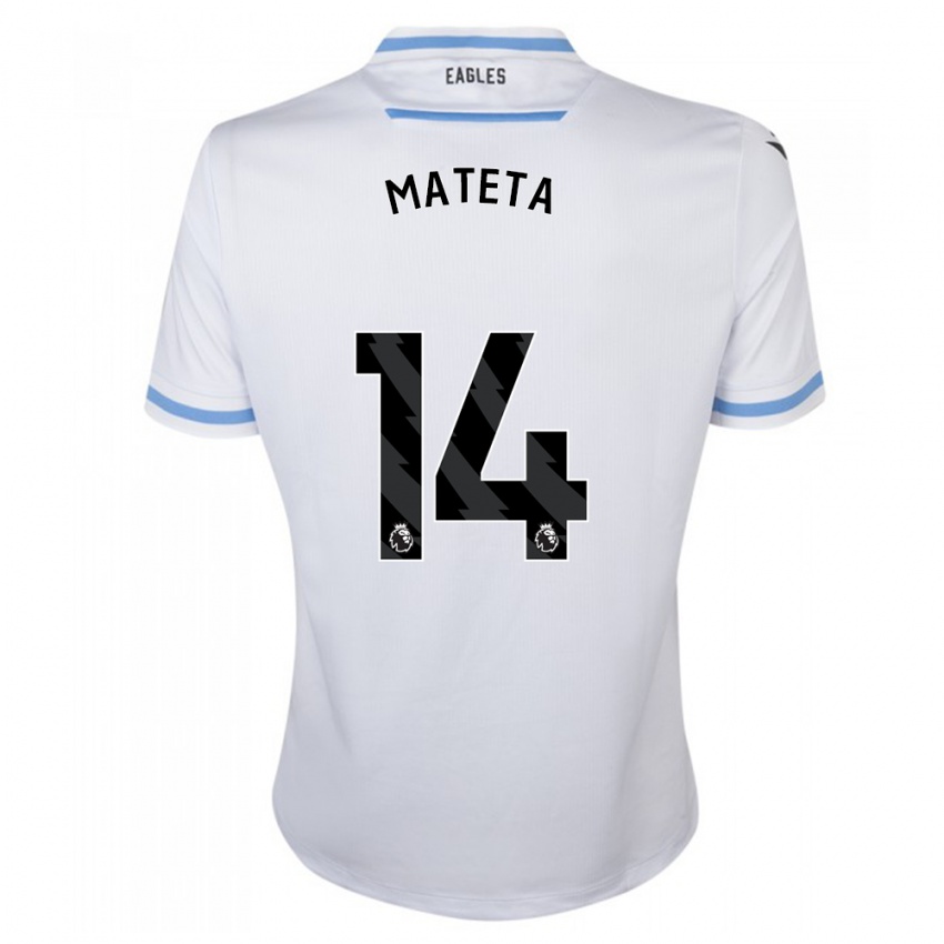Enfant Maillot Jean-Philippe Mateta #14 Blanc Tenues Extérieur 2023/24 T-Shirt Belgique