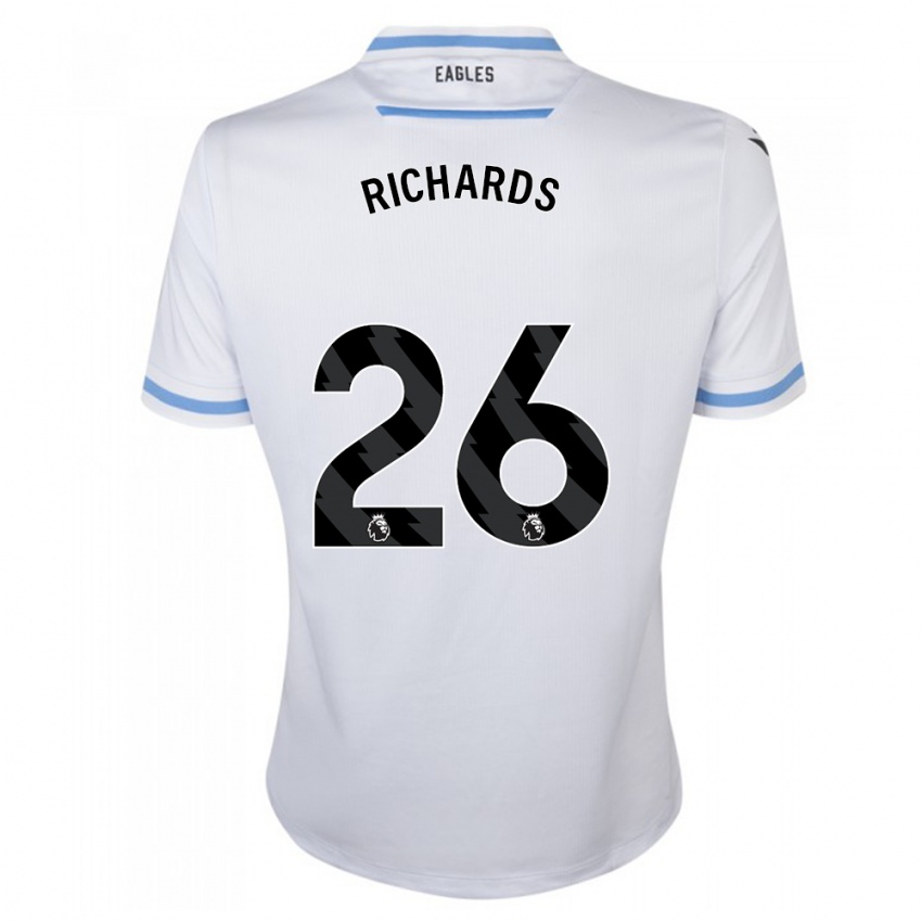 Kinder Chris Richards #26 Weiß Auswärtstrikot Trikot 2023/24 T-Shirt Belgien