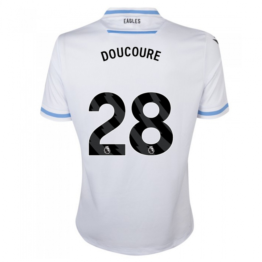 Enfant Maillot Cheick Doucouré #28 Blanc Tenues Extérieur 2023/24 T-Shirt Belgique
