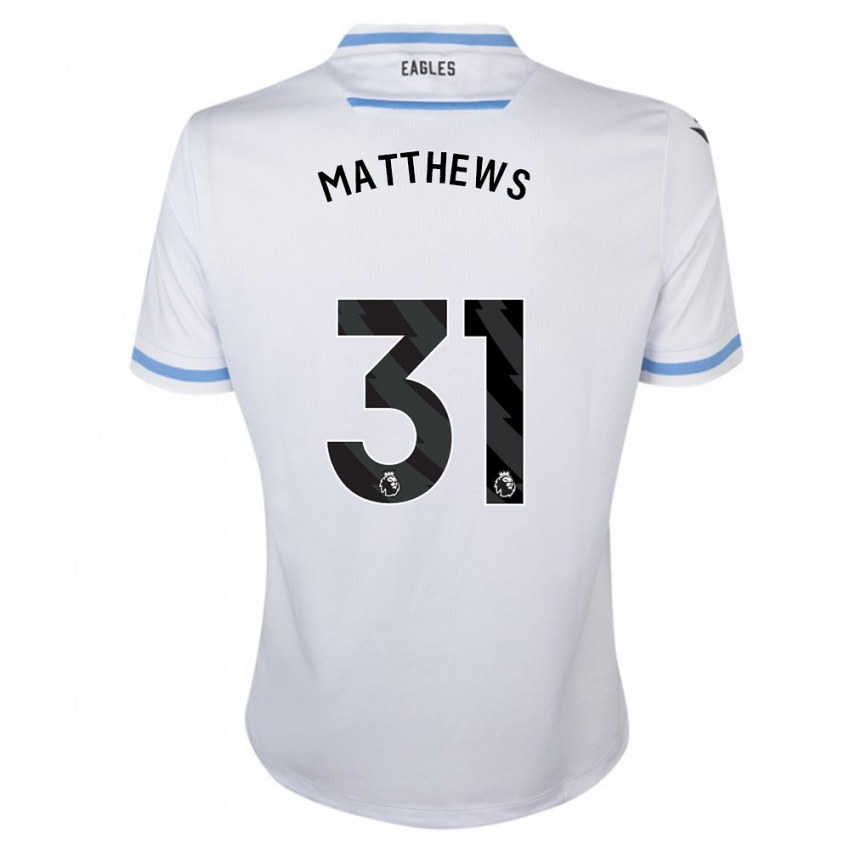 Enfant Maillot Remi Matthews #31 Blanc Tenues Extérieur 2023/24 T-Shirt Belgique