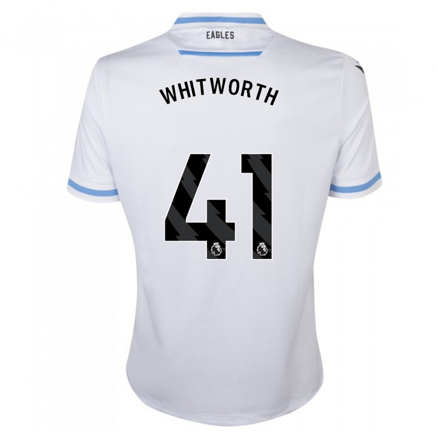 Enfant Maillot Joe Whitworth #41 Blanc Tenues Extérieur 2023/24 T-Shirt Belgique