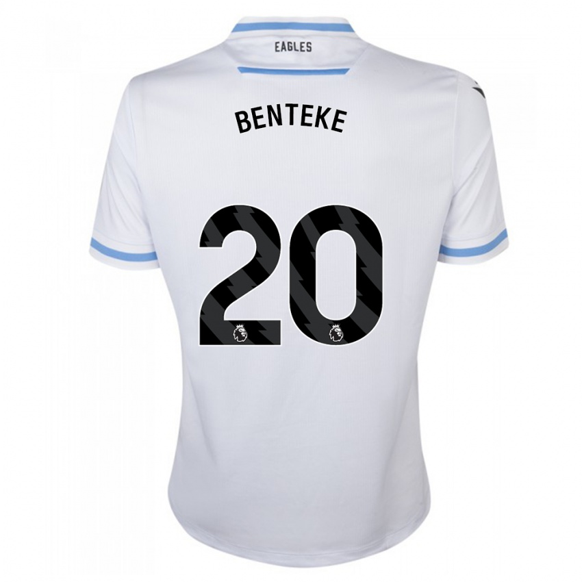 Kinder Christian Benteke #20 Weiß Auswärtstrikot Trikot 2023/24 T-Shirt Belgien