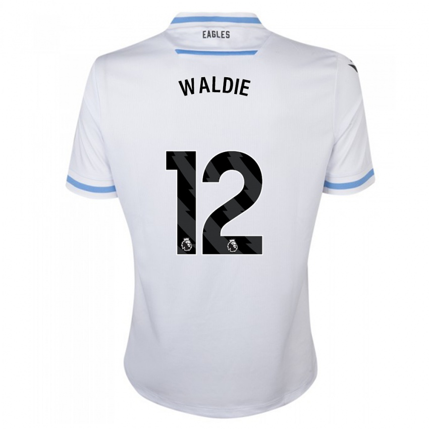 Enfant Maillot Lizzie Waldie #12 Blanc Tenues Extérieur 2023/24 T-Shirt Belgique