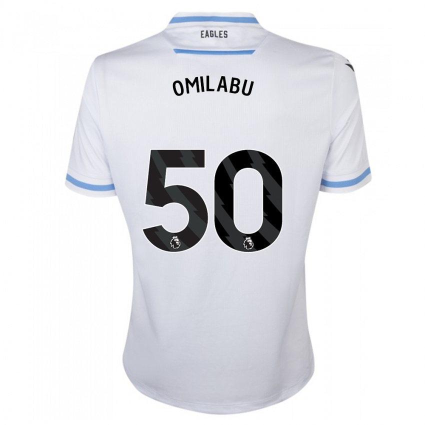 Kinder David Omilabu #50 Weiß Auswärtstrikot Trikot 2023/24 T-Shirt Belgien