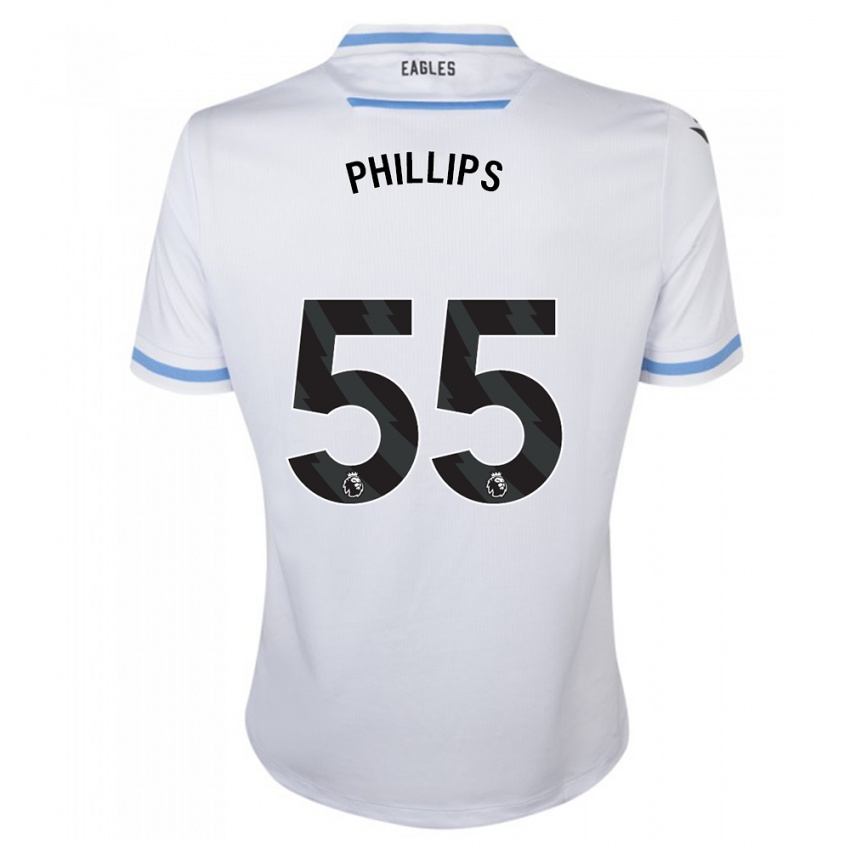 Kinder Killian Phillips #55 Weiß Auswärtstrikot Trikot 2023/24 T-Shirt Belgien
