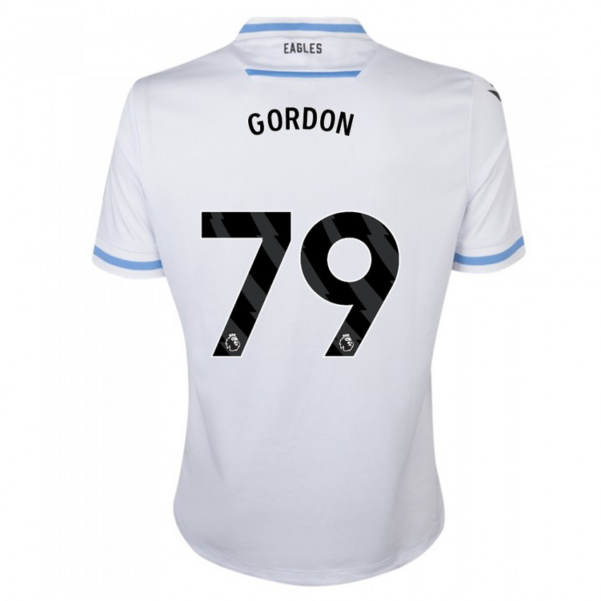 Kinder John-Kymani Gordon #79 Weiß Auswärtstrikot Trikot 2023/24 T-Shirt Belgien