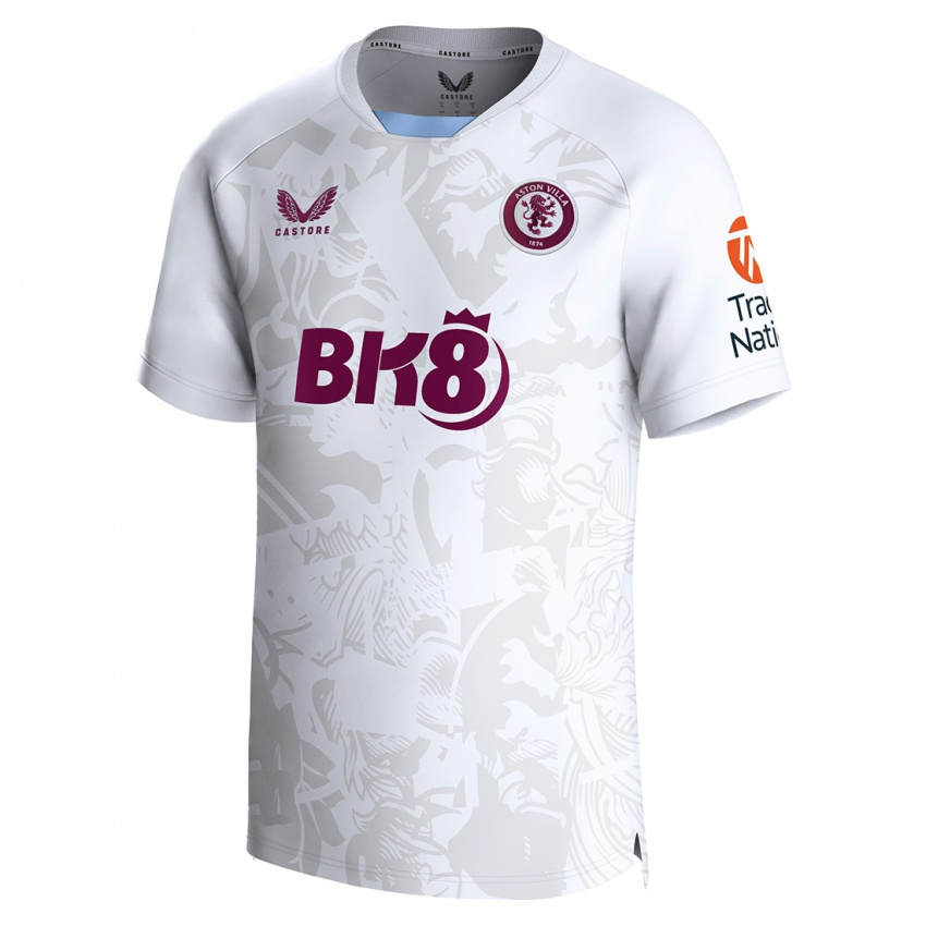 Kinder Lucas Digne #12 Weiß Auswärtstrikot Trikot 2023/24 T-Shirt Belgien