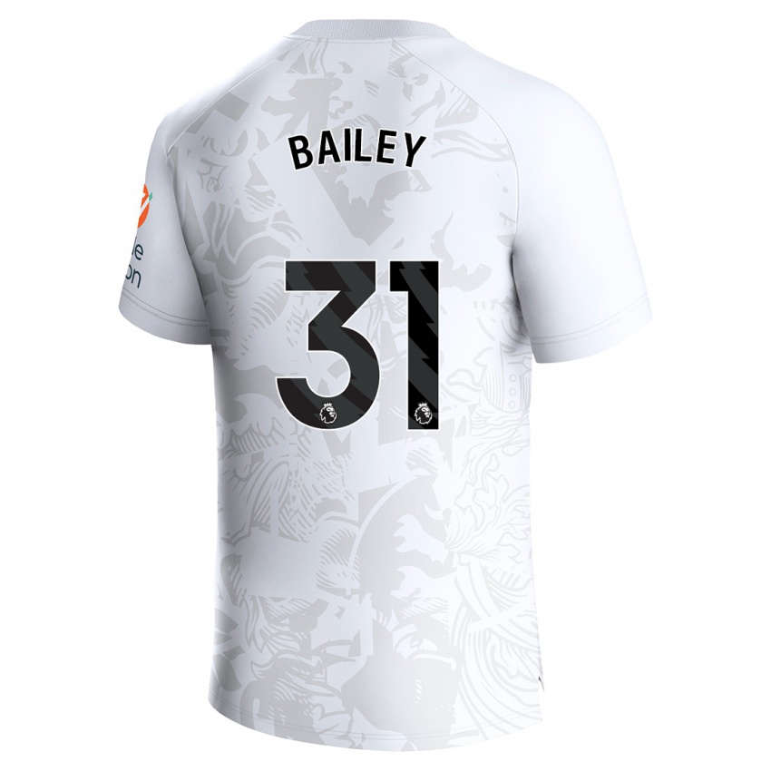 Kinder Leon Bailey #31 Weiß Auswärtstrikot Trikot 2023/24 T-Shirt Belgien