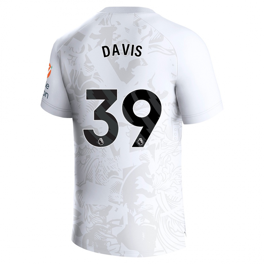 Kinder Keinan Davis #39 Weiß Auswärtstrikot Trikot 2023/24 T-Shirt Belgien