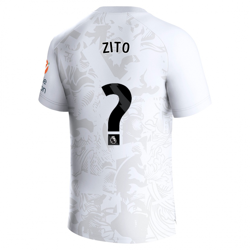 Kinder Patrick Zito #0 Weiß Auswärtstrikot Trikot 2023/24 T-Shirt Belgien