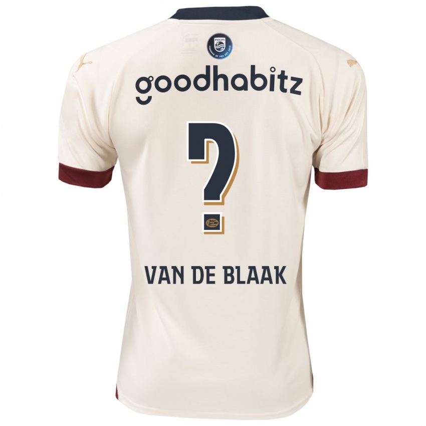 Enfant Maillot Emmanuel Van De Blaak #0 Blanc Cassé Tenues Extérieur 2023/24 T-Shirt Belgique