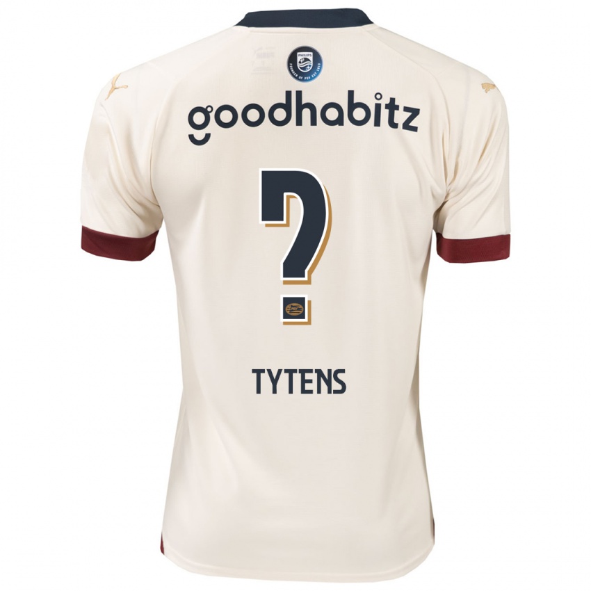 Kinder Renzo Tytens #0 Cremefarben Auswärtstrikot Trikot 2023/24 T-Shirt Belgien