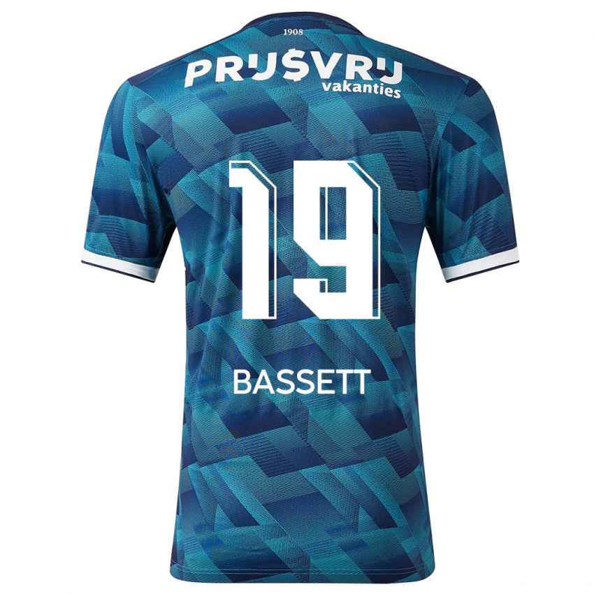 Enfant Maillot Cole Bassett #19 Bleu Tenues Extérieur 2023/24 T-Shirt Belgique