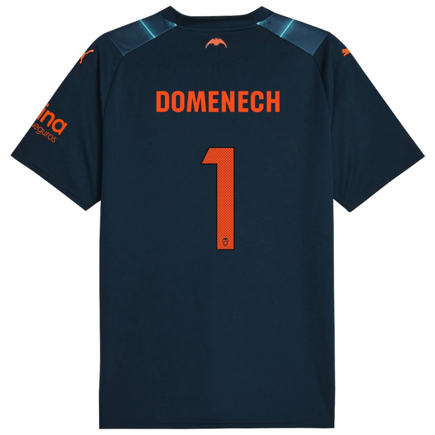 Kinderen Jaume Domenech #1 Marineblauw Uitshirt Uittenue 2023/24 T-Shirt België