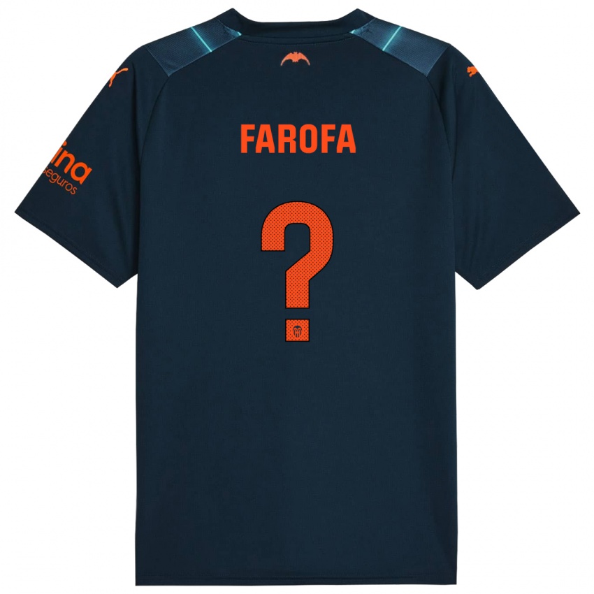 Kinder Rodrigo Farofa #0 Marineblau Auswärtstrikot Trikot 2023/24 T-Shirt Belgien