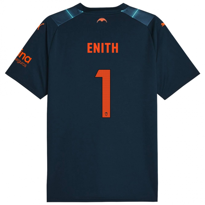 Kinder Enith #1 Marineblau Auswärtstrikot Trikot 2023/24 T-Shirt Belgien