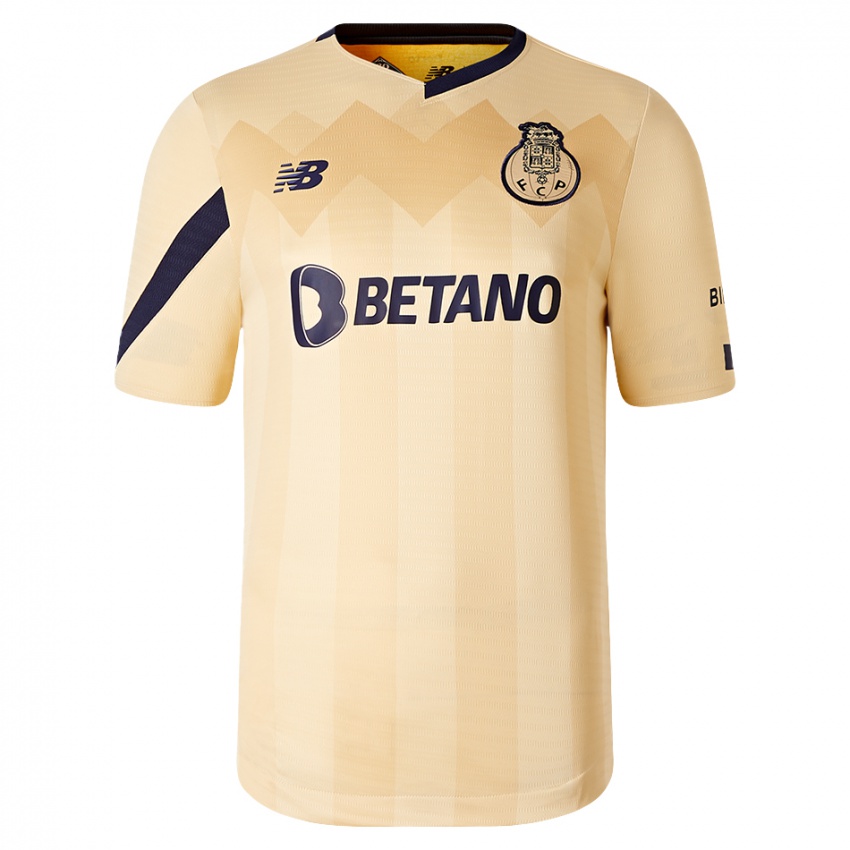 Kinder Luan Brito #80 Beige-Gold Auswärtstrikot Trikot 2023/24 T-Shirt Belgien