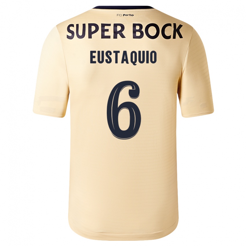 Kinder Stephen Eustaquio #6 Beige-Gold Auswärtstrikot Trikot 2023/24 T-Shirt Belgien