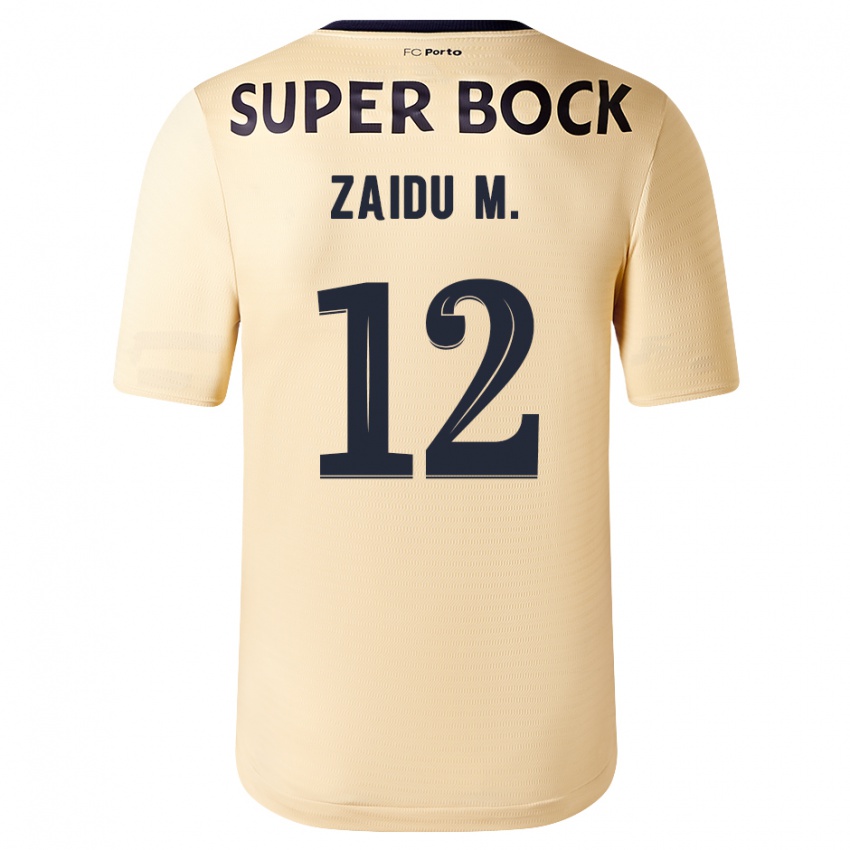 Kinder Zaidu #12 Beige-Gold Auswärtstrikot Trikot 2023/24 T-Shirt Belgien
