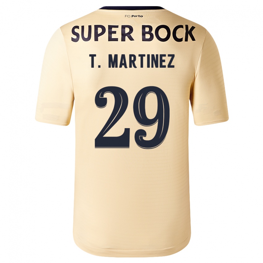 Kinder Toni Martinez #29 Beige-Gold Auswärtstrikot Trikot 2023/24 T-Shirt Belgien