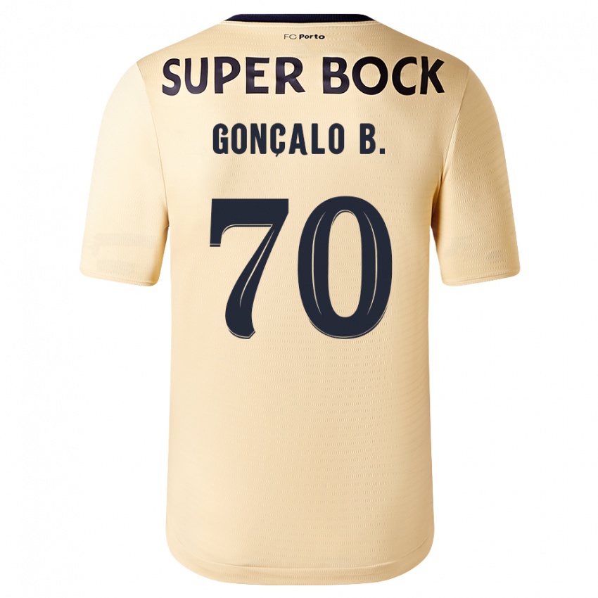 Kinder Goncalo Borges #70 Beige-Gold Auswärtstrikot Trikot 2023/24 T-Shirt Belgien