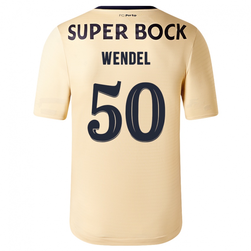 Kinder Wendel #50 Beige-Gold Auswärtstrikot Trikot 2023/24 T-Shirt Belgien
