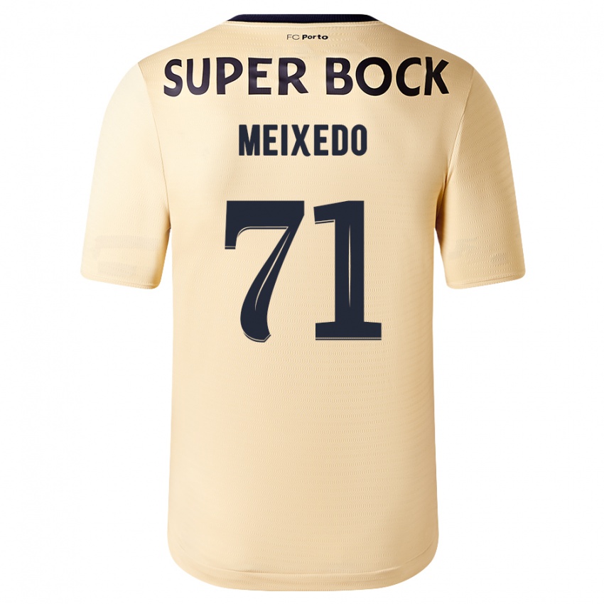 Kinderen Francisco Meixedo #71 Beige-Gouden Uitshirt Uittenue 2023/24 T-Shirt België