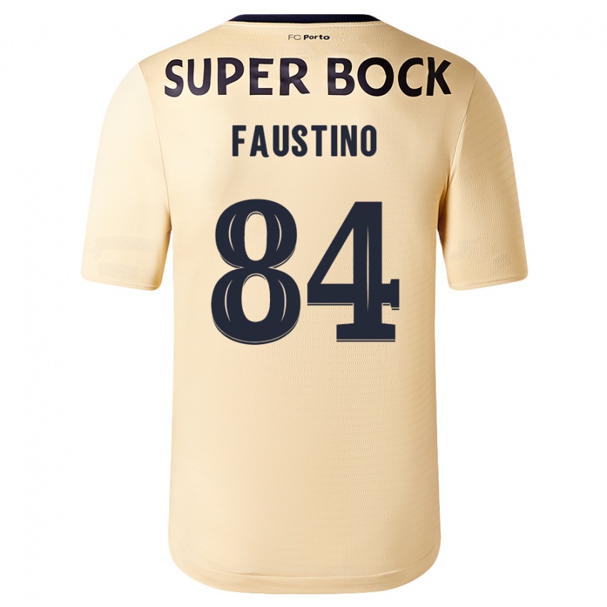 Kinderen Levi Faustino #84 Beige-Gouden Uitshirt Uittenue 2023/24 T-Shirt België