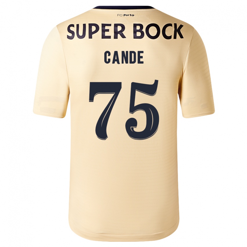 Kinder Anhá Cande #75 Beige-Gold Auswärtstrikot Trikot 2023/24 T-Shirt Belgien