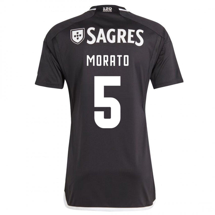 Kinder Morato #5 Schwarz Auswärtstrikot Trikot 2023/24 T-Shirt Belgien