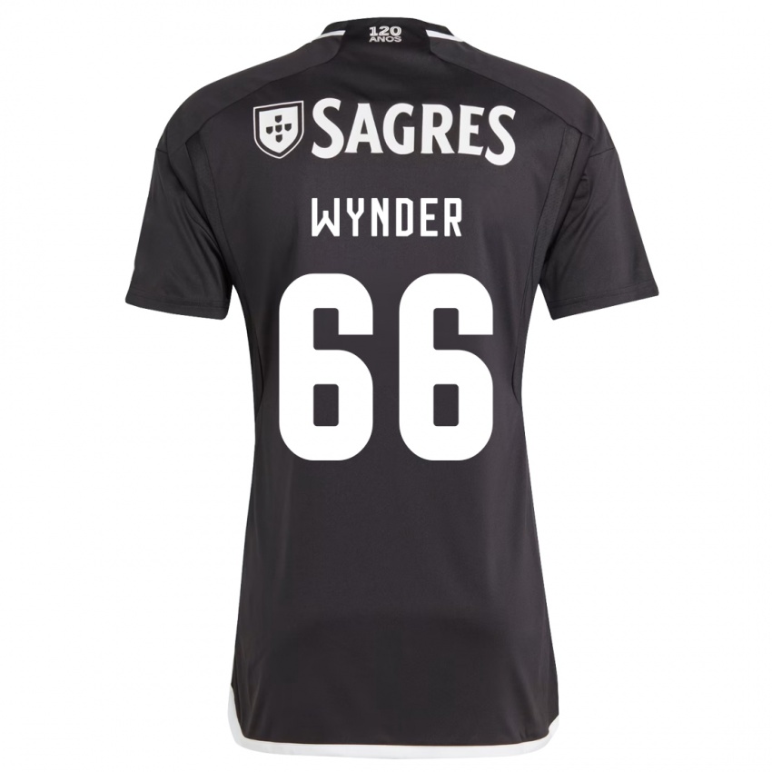 Kinder Joshua Wynder #66 Schwarz Auswärtstrikot Trikot 2023/24 T-Shirt Belgien