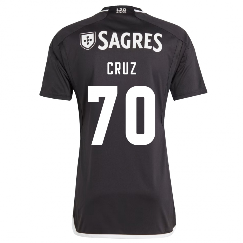 Kinder Filipe Cruz #70 Schwarz Auswärtstrikot Trikot 2023/24 T-Shirt Belgien